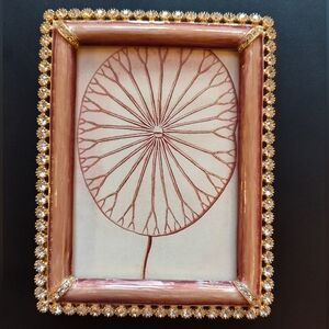 Jay Strongwater Emilia Stone 3”x4” Picture Metal Frame